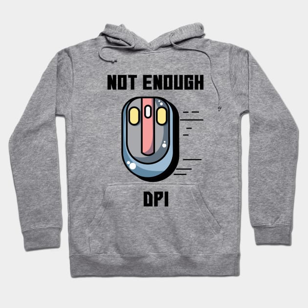 Note Enough DPI Gaming Mouse Alternate Hoodie by FungibleDesign